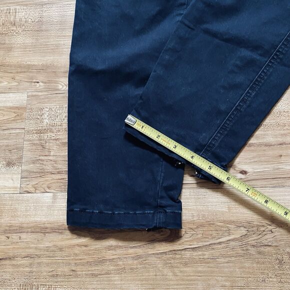 A.L.C 8 Washed Black Quintin Stretch Cotton Front Zip Slim Pants Moto Minimalist - Picture 16 of 16